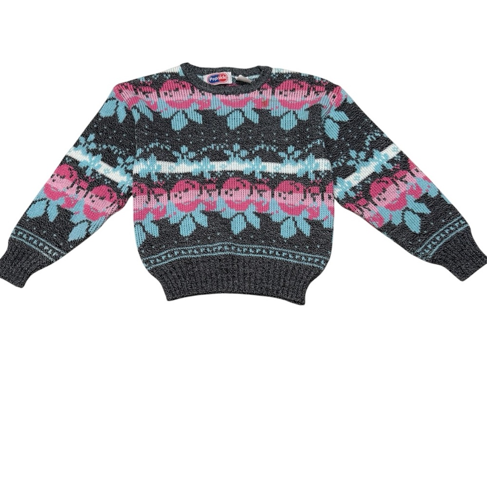 Vintage POPSICLE Brand Sweater sz Kids 6X Pullover